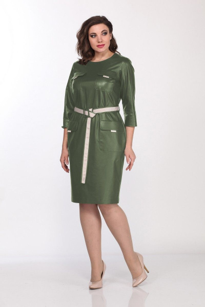 Платье Lady Style Classic 1970/5 зеленый - фото 1