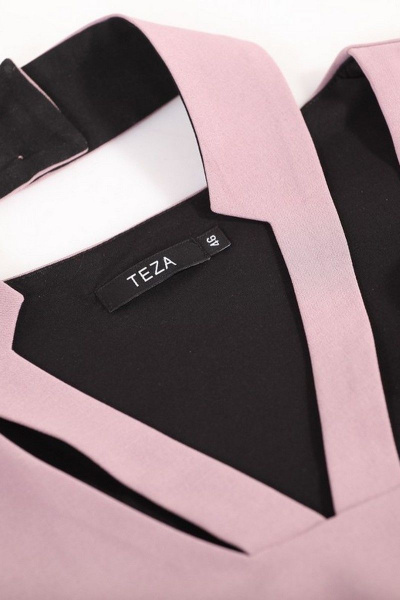 Платье TEZA 2025 бледно-розовый - фото 3