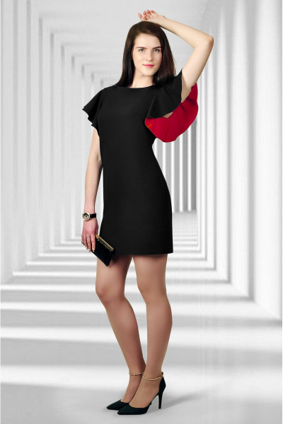 Платье Talia fashion Пл-043 черный - фото 1