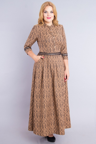 Платье DaLi 530 коричневый - фото 1