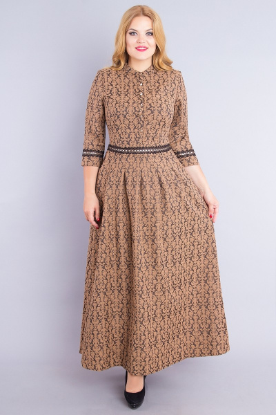 Платье DaLi 530 коричневый - фото 2