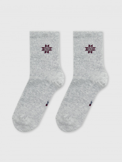 Носки Mark Formelle 559U-2810/24559U св.серый_меланж_рис.2810 - фото 1