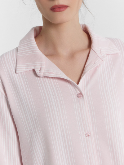 Блуза, брюки Mark Formelle 592462/24-30413ПП-5 белая_полоска_на_нежно_розовом - фото 5