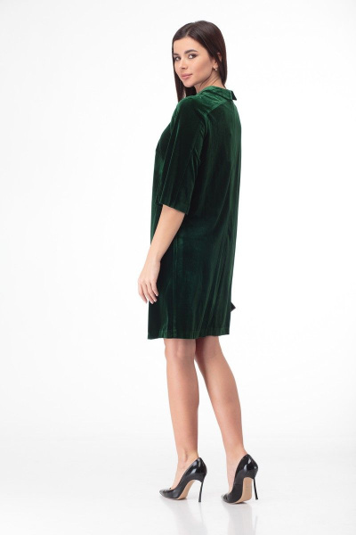 Платье Anelli 619 зеленый - фото 9