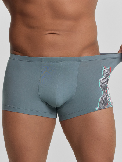 Трусы Mark Formelle 411216-2/24-4090П-5 бриз_роботы_на_черном_3_сл_1тр_на_ЛВ_дет - фото 2