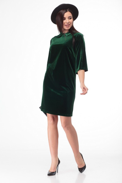 Платье Anelli 619 зеленый - фото 3