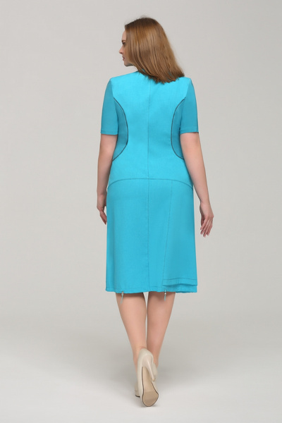 Платье Tellura-L 1218 голубой - фото 2