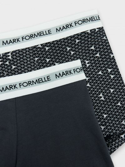 Трусы Mark Formelle 411124-2/25-5183П-5 графит_треугольники_на_черном - фото 8