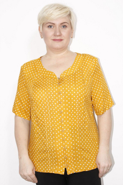 Блуза MIRSINA FASHION 12342020/1 горчица - фото 1