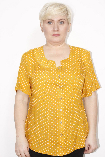 Блуза MIRSINA FASHION 12362020 горчица - фото 1