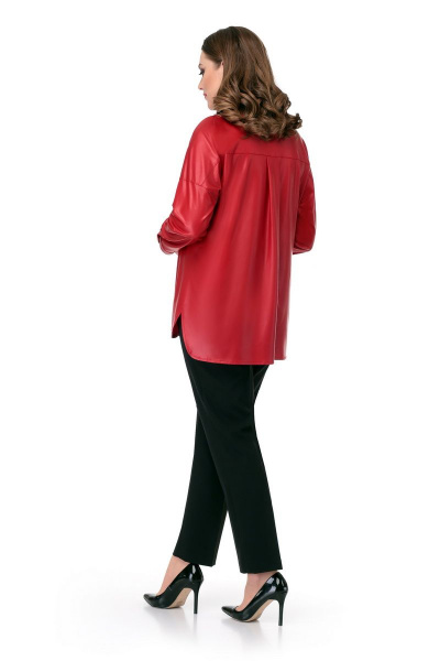 Блуза, брюки Мишель стиль 922 красный,черный - фото 2