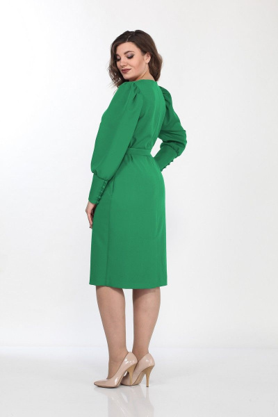 Платье Lady Style Classic 2244/1 зеленый - фото 2