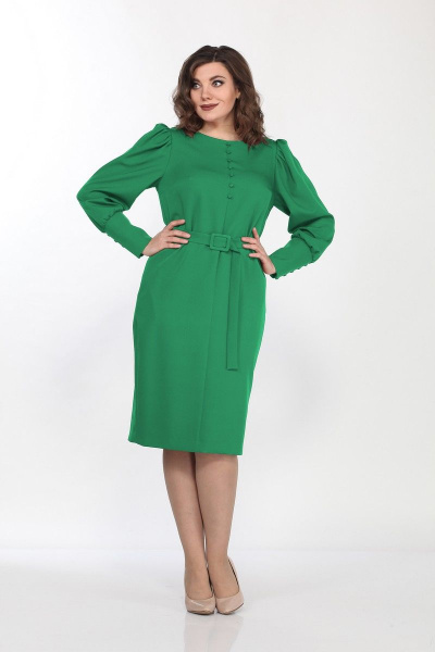Платье Lady Style Classic 2244/1 зеленый - фото 1