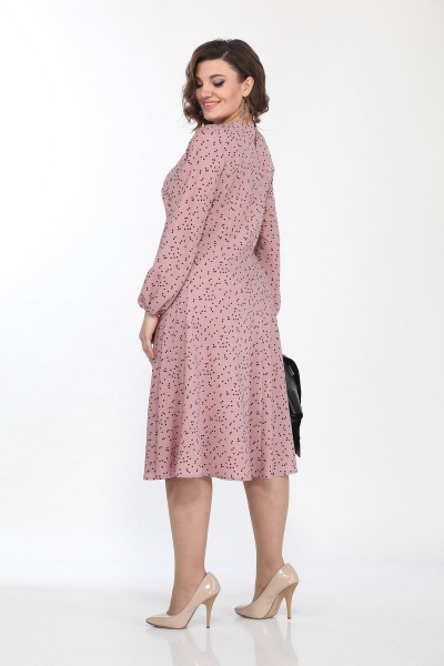Жакет, платье Lady Style Classic 2256 розовый-черный - фото 6