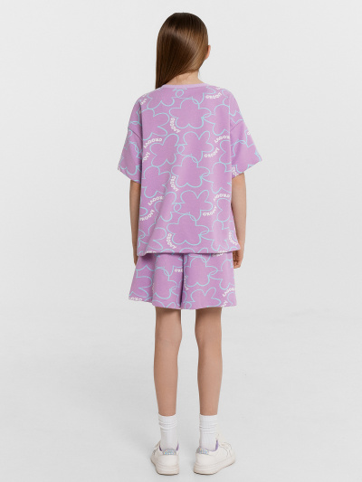 Футболка, шорты Mark Formelle 197728/24-33071П-7 цветы_на_лиловом - фото 9