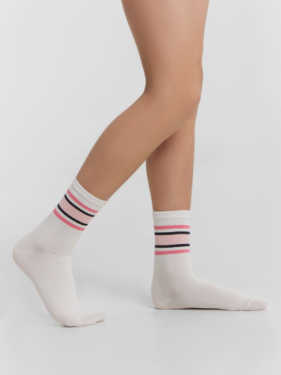 Носки Mark Formelle 430K-3069/B4-25430K-1 лиловый_белый_рис.3069 - фото 5