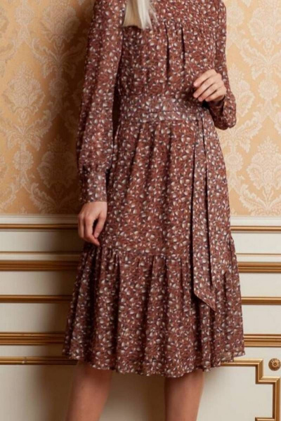 Платье Achosa 1270 коричневый - фото 4