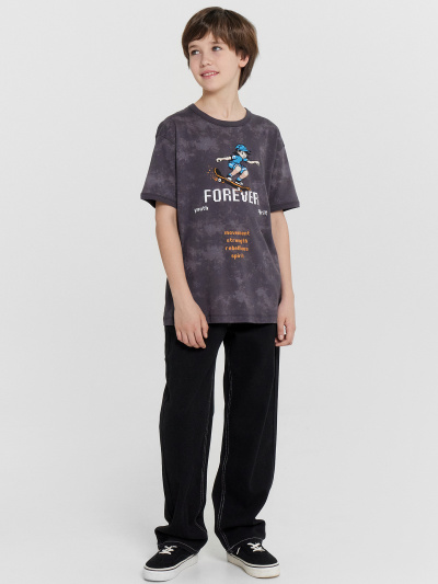 Футболка Mark Formelle 113448/24-32724ПП-0 серый_acid_wash_печать_3_сл_на_пол - фото 59