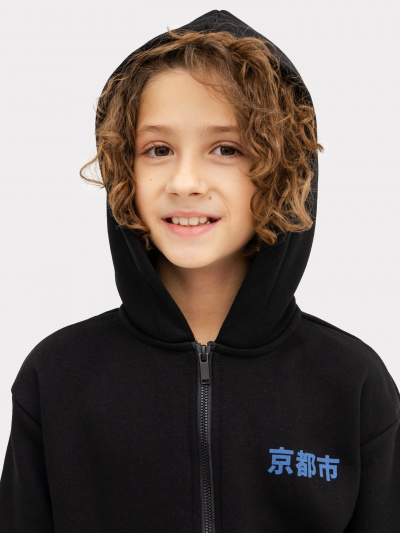 Толстовка Mark Formelle 363332/22/24167П-7П черный_печать_1_сл_на_пол_4_сл_на_спинке - фото 17