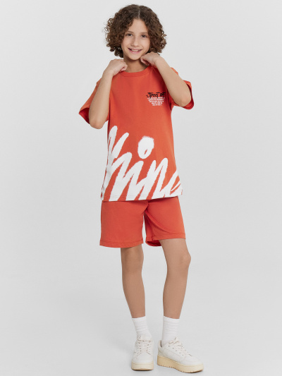 Футболка Mark Formelle 113433/24-26096П-0 оранжевый_терракот_печать_1_сл_на_пол_1сл_на_пол - фото 46