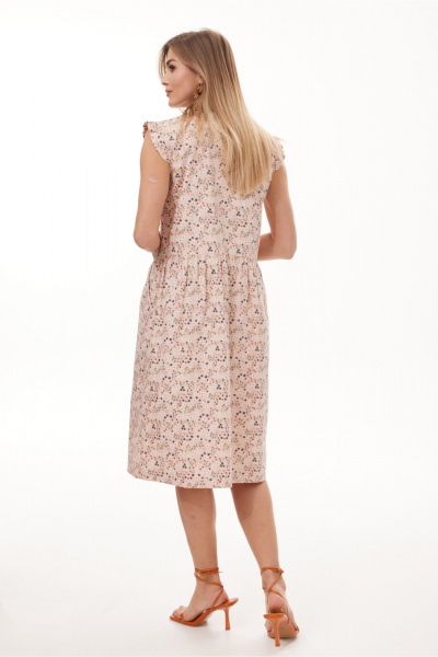 Платье NiV NiV fashion 414 пудровый - фото 4