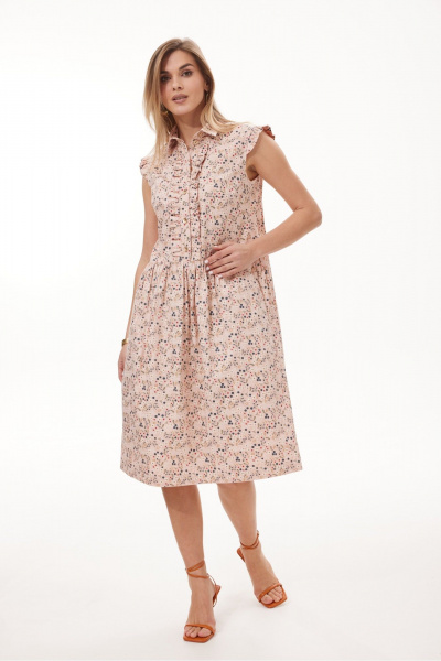 Платье NiV NiV fashion 414 пудровый - фото 2