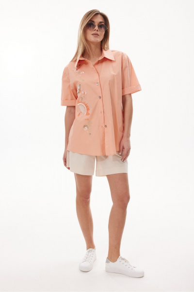 Шорты NiV NiV fashion 417 кремовый - фото 6