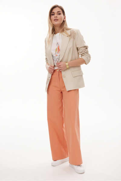 Жакет NiV NiV fashion 422 холодно-бежевый - фото 10