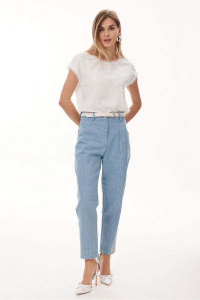 Блуза NiV NiV fashion 441 молочный - фото 3