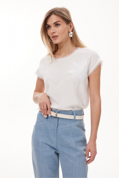 Блуза NiV NiV fashion 441 молочный - фото 1