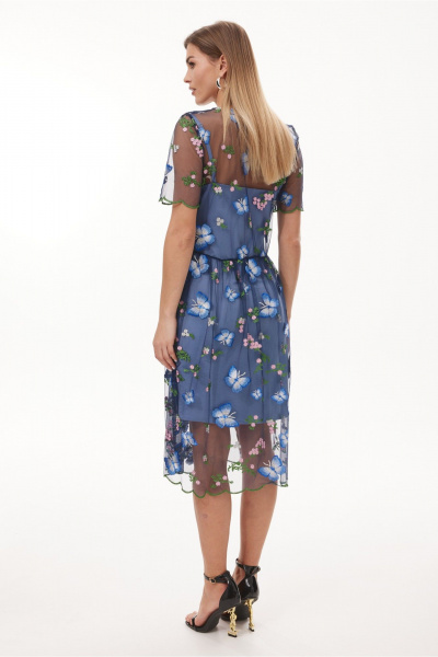 Платье NiV NiV fashion 455 синий - фото 6