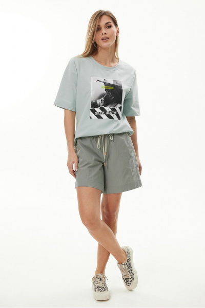 Футболка NiV NiV fashion 470 мята - фото 4