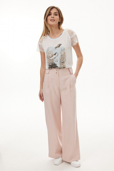 Блуза NiV NiV fashion 6118 молочный - фото 2