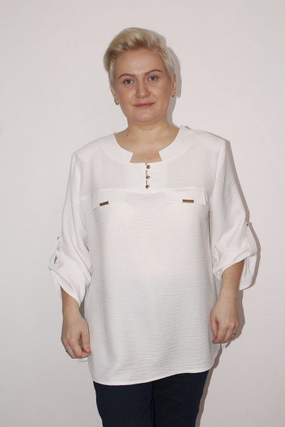 Блуза MIRSINA FASHION 11642021 белый - фото 1