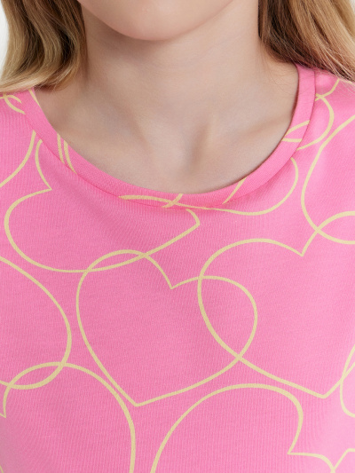 Футболка Mark Formelle 117892-2/25-36236П-0 белый_сердечки_на_розовом_3_сл_1изд_печ_на_пол - фото 61