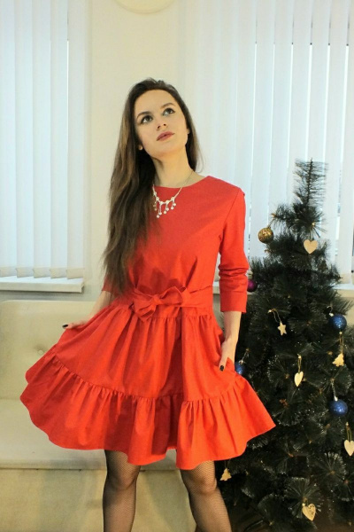 Платье Lady Smile 105 красный - фото 1