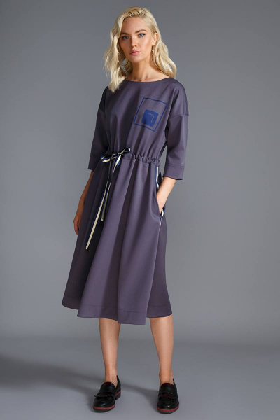 Платье LaVeLa L1845 фиолетовый - фото 1