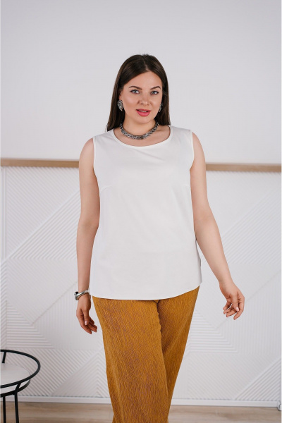 Блуза, брюки, майка, пояс TAEMNA 24005 горчичный - фото 13