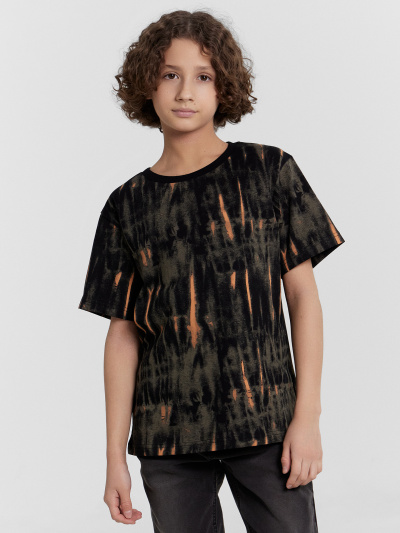 Футболка Mark Formelle 113433/24-26096П-0 набивка_tie_dye_на_черном - фото 6