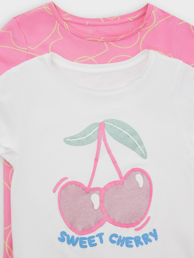 Футболка Mark Formelle 117892-2/25-36236П-0 белый_сердечки_на_розовом_3_сл_1изд_печ_на_пол - фото 17