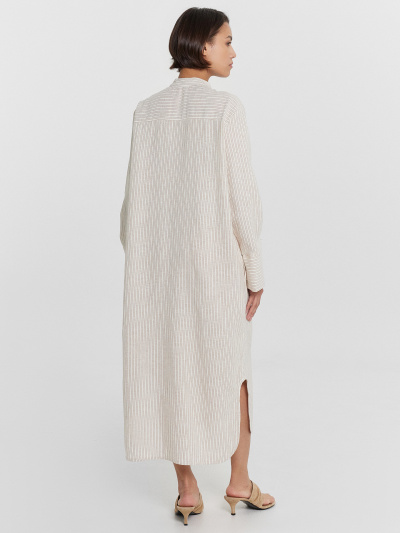 Платье Mark Formelle 152627/24-27455П-9 коричневая_полоска_на_молочном - фото 33