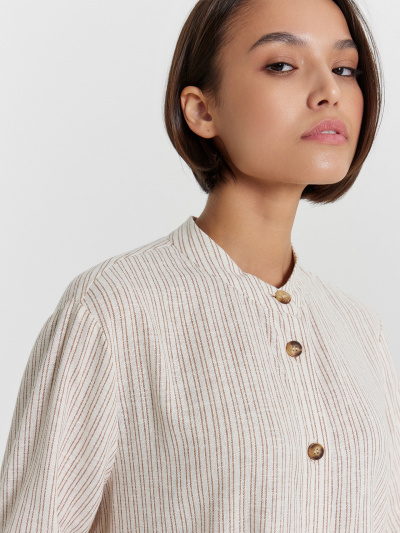 Платье Mark Formelle 152627/24-27455П-9 коричневая_полоска_на_молочном - фото 26