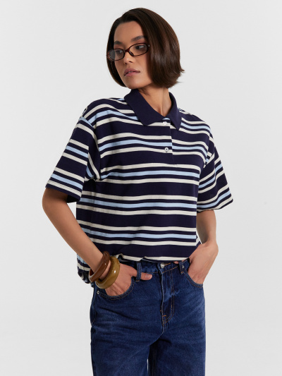 Футболка Mark Formelle 112895/24-32901П-11 полоски_на_т.синем - фото 34