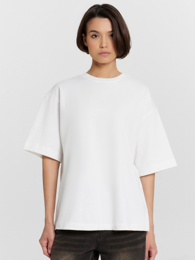 Футболка Mark Formelle 112961/24-29525П-0 белый_печать11_1сл_аппликация_из_страз_спинка - фото 36