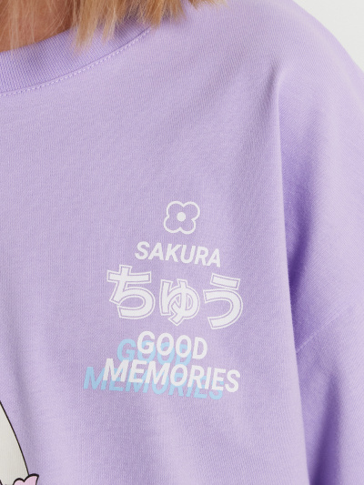 Футболка Mark Formelle 117843/24-27898П-0 св.лаванда_печать_3_сл_на_пол - фото 7