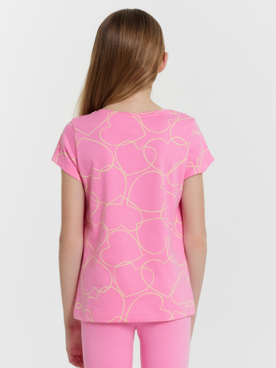 Футболка Mark Formelle 117892-2/25-36236П-0 белый_сердечки_на_розовом_3_сл_1изд_печ_на_пол - фото 8