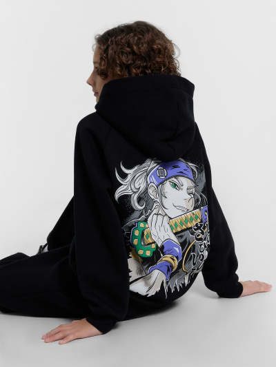 Худи Mark Formelle 123418/24-31058П-7П черный_печать_2_сл_на_пол_3_сл_на_спинке - фото 11