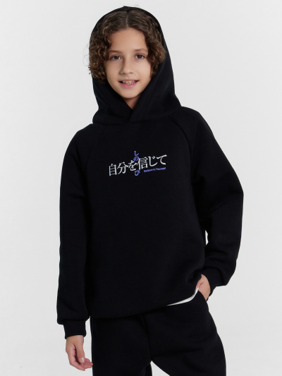 Худи Mark Formelle 123418/24-31058П-7П черный_печать_2_сл_на_пол_3_сл_на_спинке - фото 10