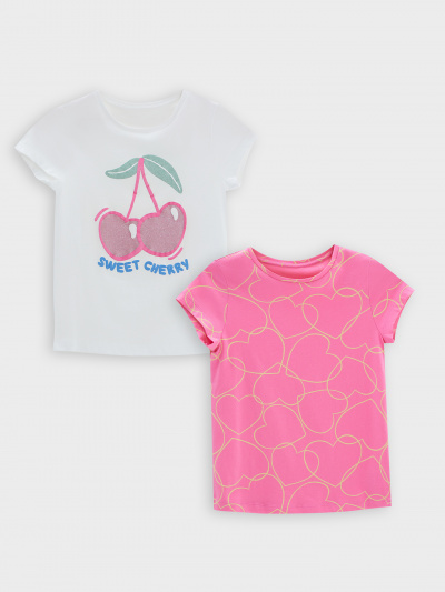 Футболка Mark Formelle 117892-2/25-36236П-0 белый_сердечки_на_розовом_3_сл_1изд_печ_на_пол - фото 32