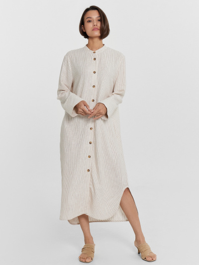 Платье Mark Formelle 152627/24-27455П-9 коричневая_полоска_на_молочном - фото 12